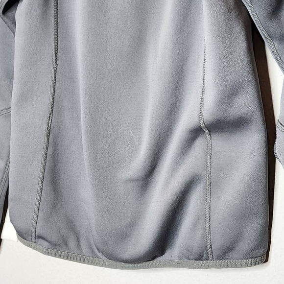 Patagonia women's 1/4 zip fleece lined grey pullover.  Small. - Picture 14 of 16